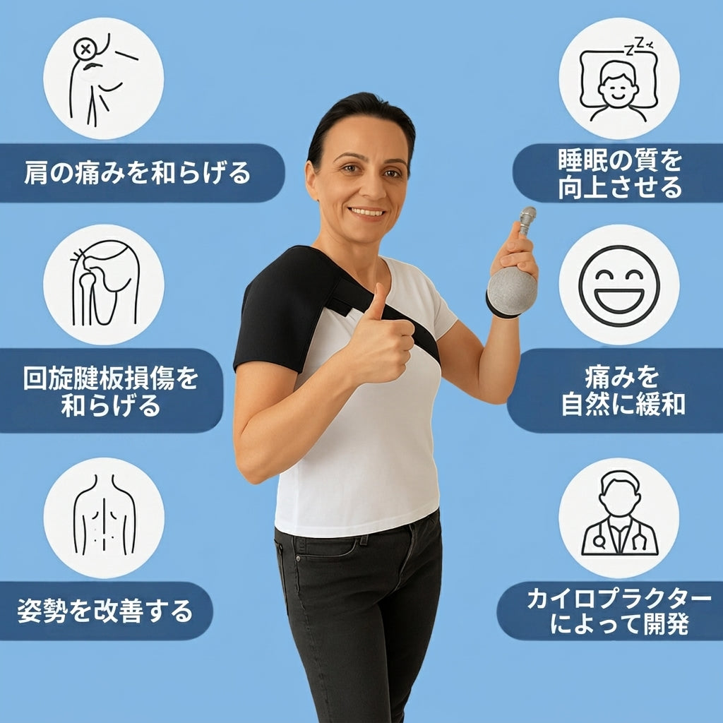 ErgoShoulder™ サポートブレース – 肩をやさしく支える快適サポート