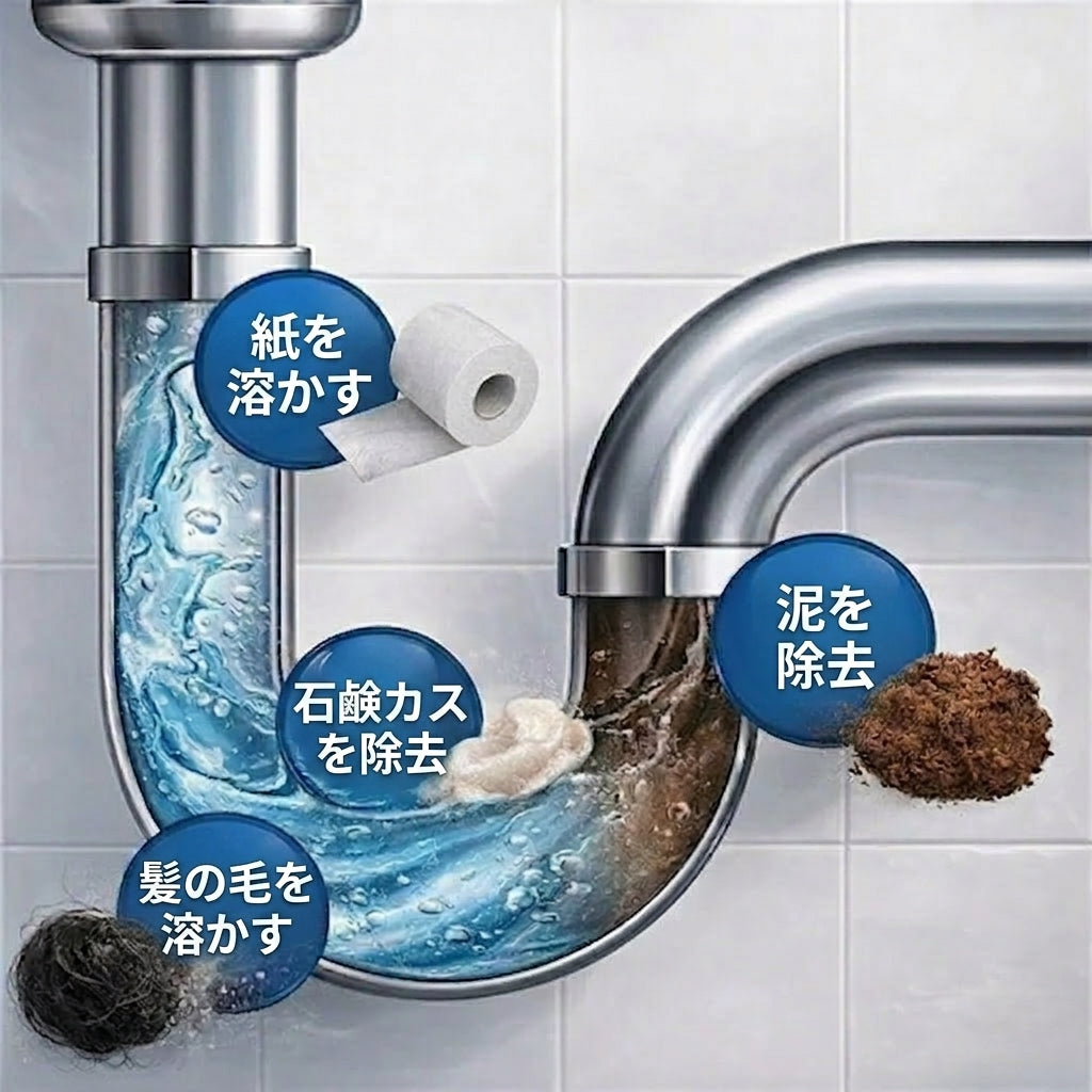 WildTornado™ フォームクリーナー – 手軽で快適な排水口ケア