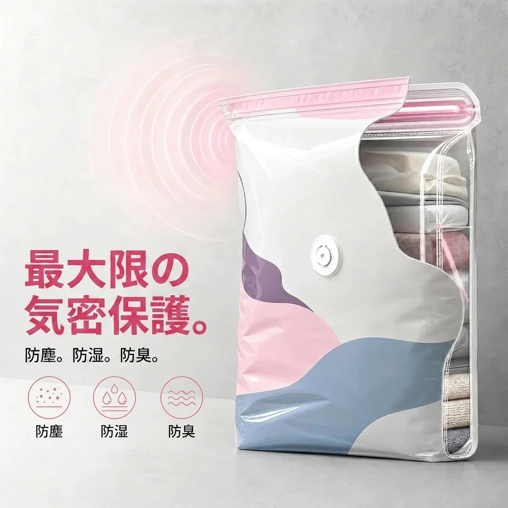 SpaceMax™｜ポンプ不要3D圧縮収納バッグ