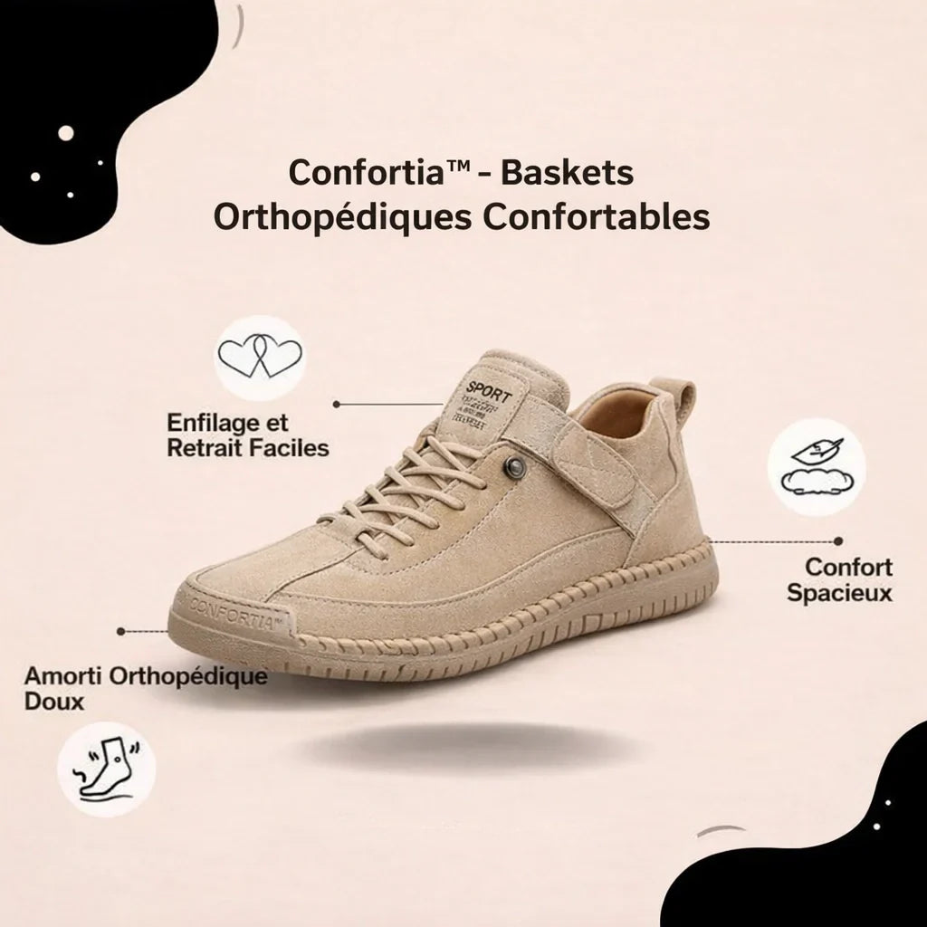 Confortia™ コンフォートスニーカー – 上質な履き心地で毎日をもっと快適に
