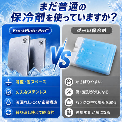 FrostPlate Pro™｜氷点下-11.3℃の瞬間冷却！薄型・高耐久ステンレス保冷プレート
