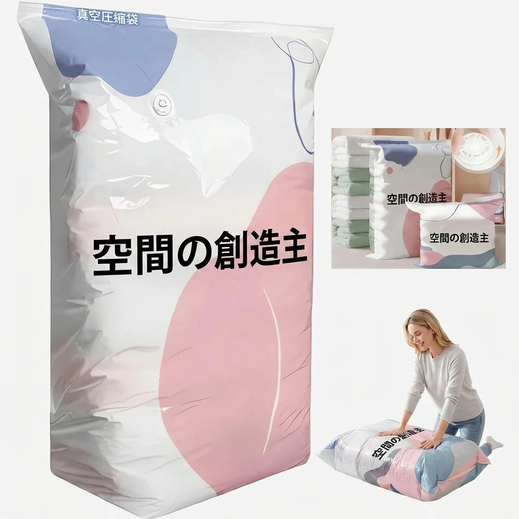 SpaceMax™｜ポンプ不要3D圧縮収納バッグ